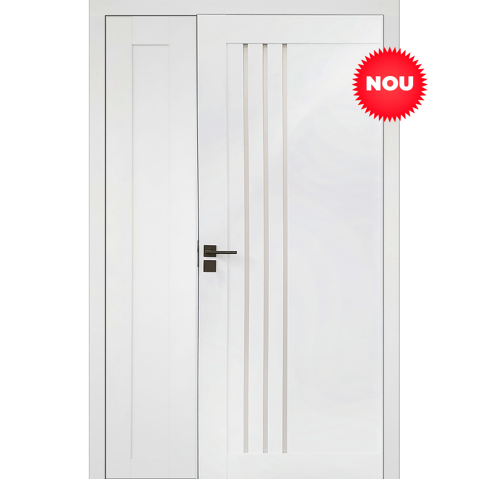 Usa interior dubla OP 06 Alb mat